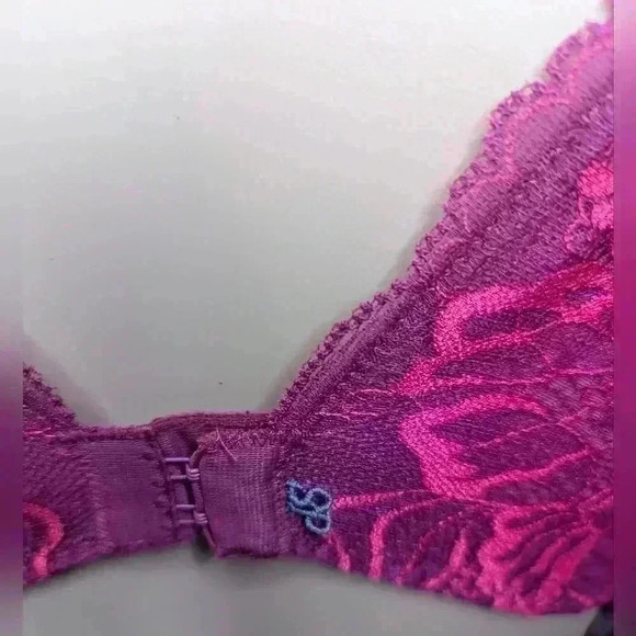 NWOT Simone Perele Red Lace Promesse Demi Cup Bra 32D - Picture 6 of 10